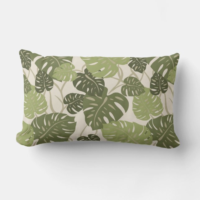 Cliff Hanger Hawaiian Lumbar Decorative Pillows (Front)