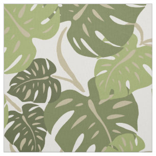 Cliff Hanger Hawaiian Monstera Leaf Fabric