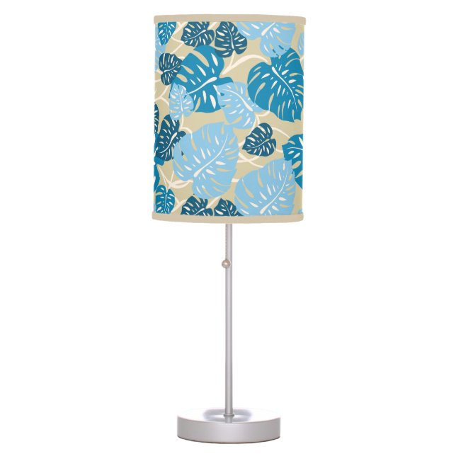 Cliff Hanger Hawaiian Monstera Leaf Table Lamp (Front)