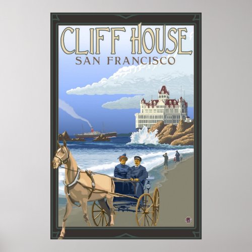 Cliff House _ San Francisco CA Travel Poster