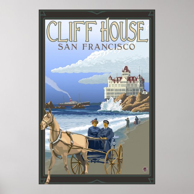 Cliff House - San Francisco, CA Travel Poster (Front)