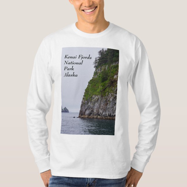 Cliff In Kenai Painterly T-Shirt (Front)
