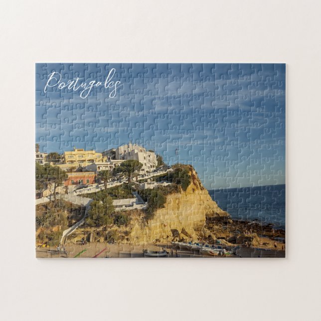 Cliff in Portugal landscape  Jigsaw Puzzle (Horizontal)