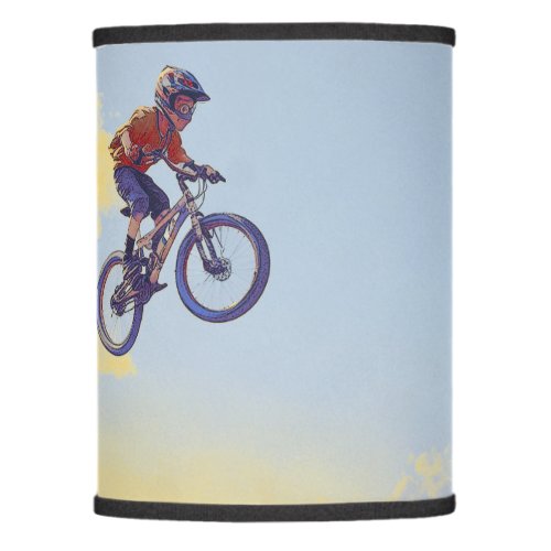 Cliff Jumping BMXer_ BMX Rider Design Lamp Shade