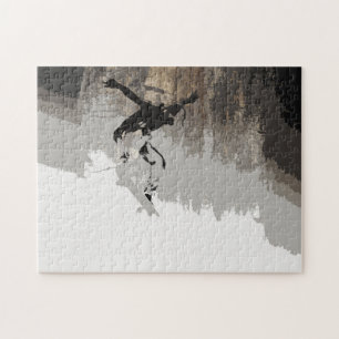 Cliff Jumping- Skateboarder Magnet Jigsaw Puzzle