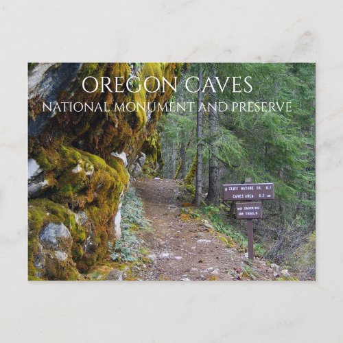 Cliff Nature Trail Trailhead Oregon Caves Oregon Postcard