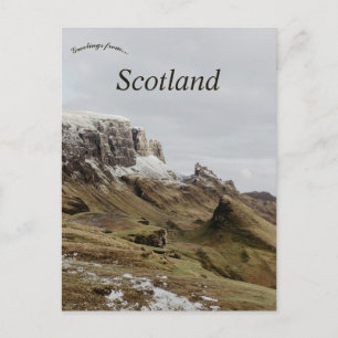 Cliff on the Isle of Skye Scotland Postcard