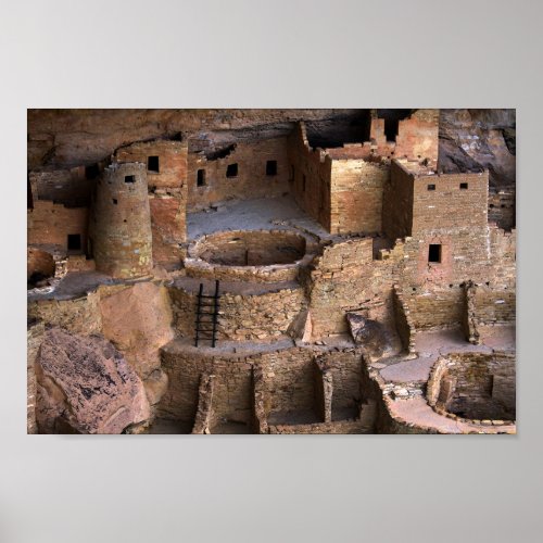 Cliff Palace Mesa Verde Colorado Poster