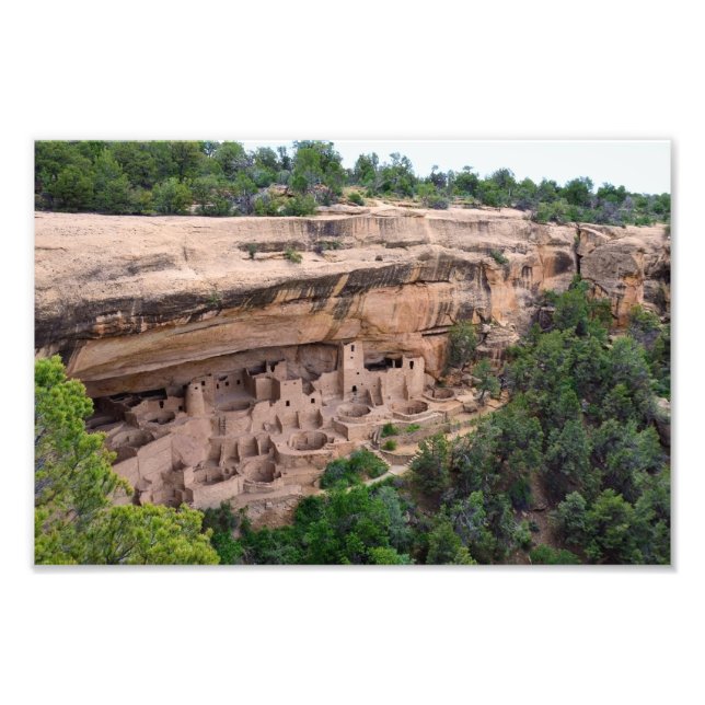 Cliff Palace Panorama, Mesa Verde, Colorado Photo Print (Front)