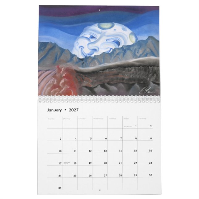 Cliff Snell III Calendar (Jan 2027)