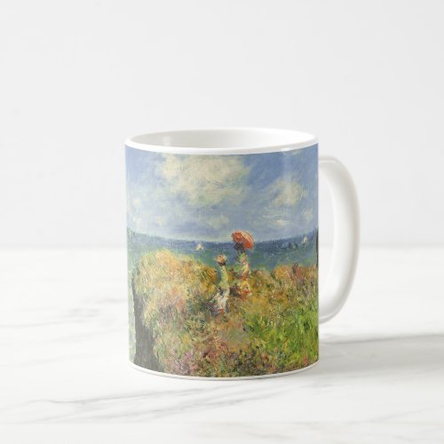 Cliff Walk at Pourville by Claude Monet Coffee Mug