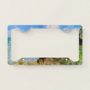 Cliff Walk at Pourville by Claude Monet License Plate Frame
