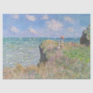Cliff Walk at Pourville by Claude Monet Tissue Paper