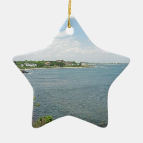 Cliff Walk Newport Rhode Island Ceramic Ornament