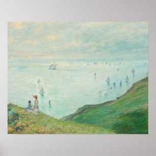 Cliffs at Pourville (1882) by Claude Monet Poster