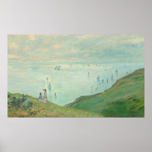 Cliffs at Pourville - Claude Monet Fine Art Poster