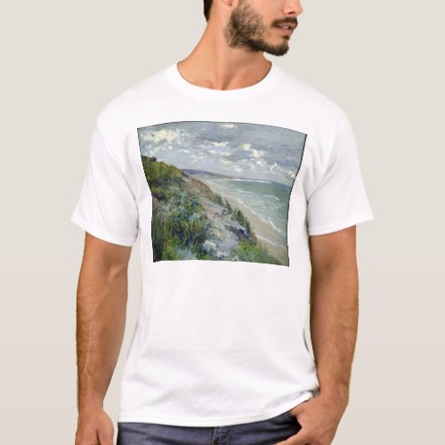 Cliffs by the sea at Trouville T_Shirt
