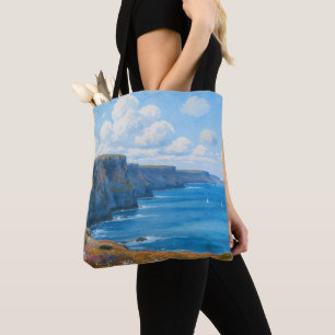 "Cliffs of Endless Horizon" – A Welsh Seascape Tote Bag