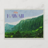 Cliffs of Hawaii Vintage Travel Poster