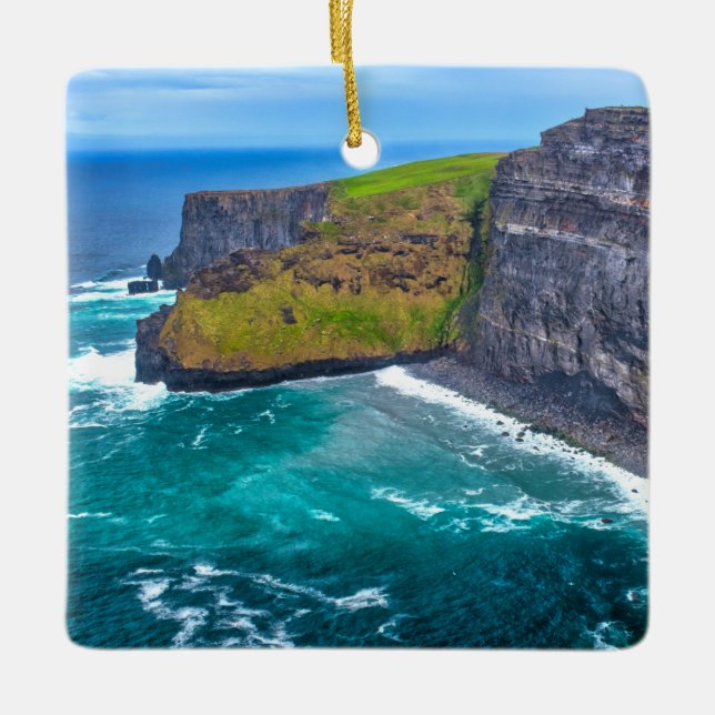 Cliffs of Moher Ceramic Ornament (Front)