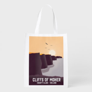 Cliffs of Moher County Clare, Ireland. Grocery Bag