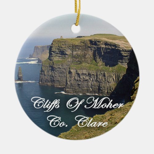 Cliffs Of Moher Ireland Christmas Ornament Ceramic Ornament