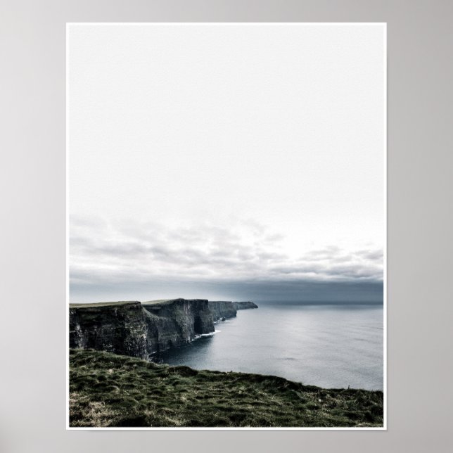 Cliffs of Moher, Ireland Travel Photograhy Poster (Front)