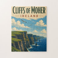Cliffs of Moher Ireland Vintage Travel Irish Coast