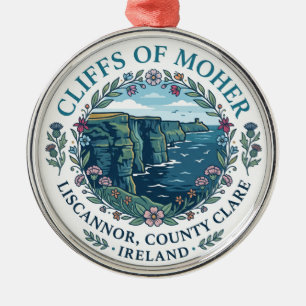 Cliffs of Moher, Liscannor, County Clare, Ireland Metal Ornament