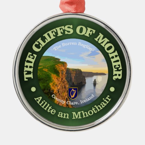 Cliffs of Moher Metal Ornament