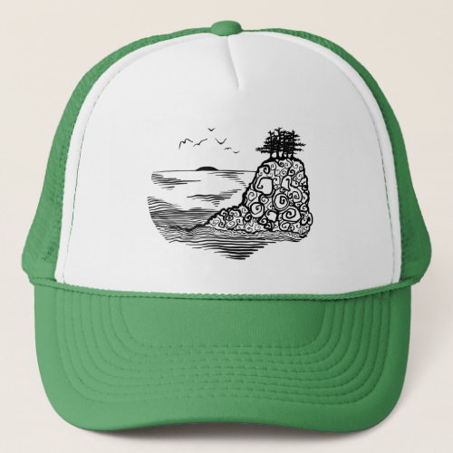 Cliffs On The Coast Trucker Hat