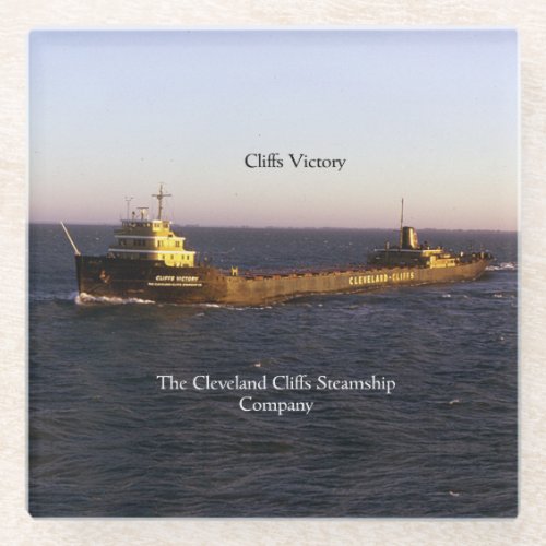 Cliffs Victory glass coaster