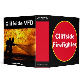 Cliffside Firefighter 3 Ring Binder