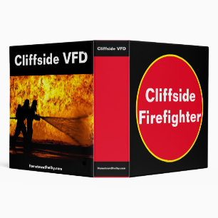 Cliffside Firefighter 3 Ring Binder