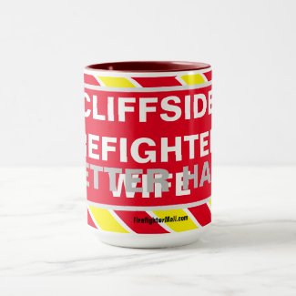 CLIFFSIDE FIREFIGHTER'S BETTER HALF WIFE MUG