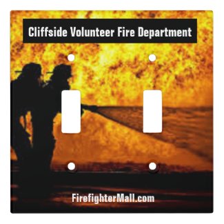 Cliffside Volunteer Fire Department Double Light Switch Cover