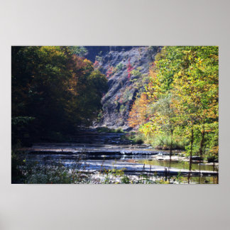 Cliffside Waterscape Poster