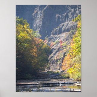 Cliffside Waterscape Poster