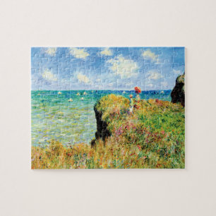 Clifftop Walk at Pourville by Claude Monet Jigsaw Puzzle