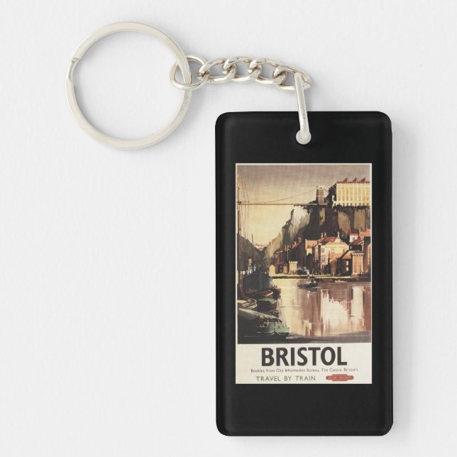 Clifton Suspension Bridge and Boats Keychain (Front)