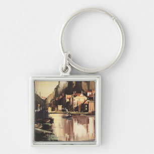Clifton Suspension Bridge and Boats Keychain