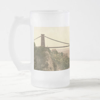 Clifton Suspension Bridge II, Bristol, England Frosted Glass Beer Mug