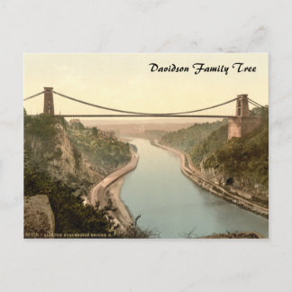 Clifton Suspension Bridge II, Bristol, England Postcard