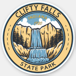 Clifty Falls State Park Indiana Badge Sticker