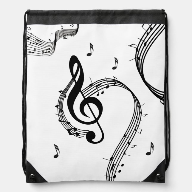 Climactic G Clef Drawstring Bag (Front)