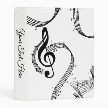 Climactic G Clef Mini Binder by LwoodMusic at Zazzle