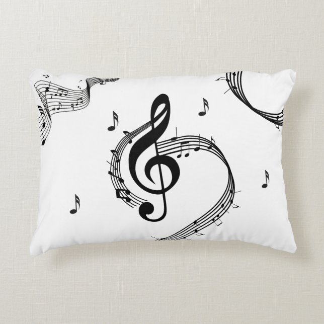 Climactic G Clef Music Accent Pillow (Front)