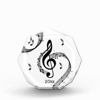 Climactic G Clef Music Acrylic Award