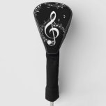 Climactic G Clef Music Black Golf Head Cover