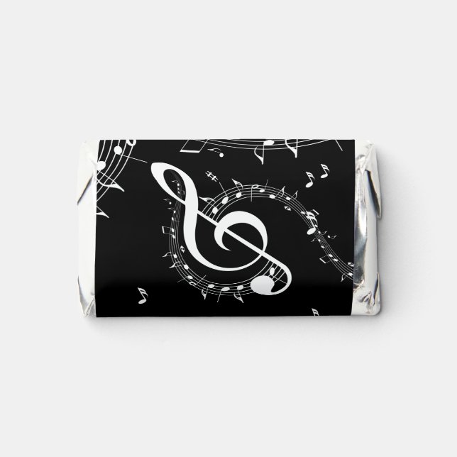 Climactic G Clef Music Black Hershey's Miniatures (Front)